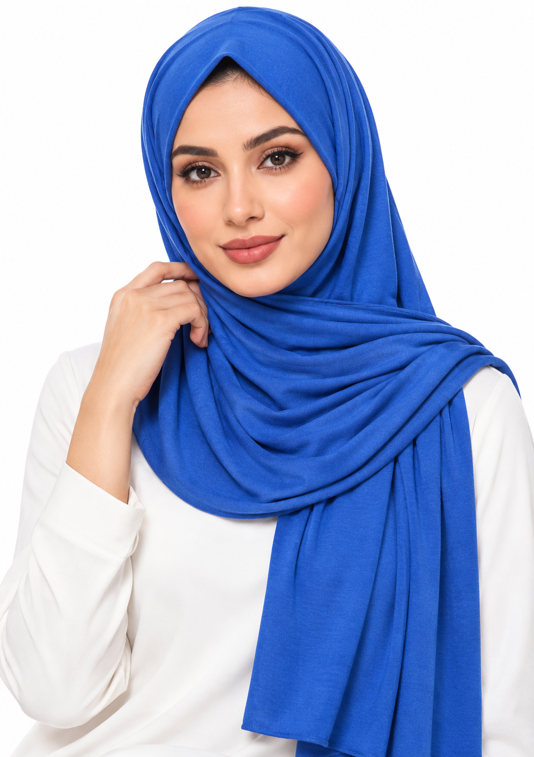 Jersey Stretch Shailah Hijab - Royal Blue