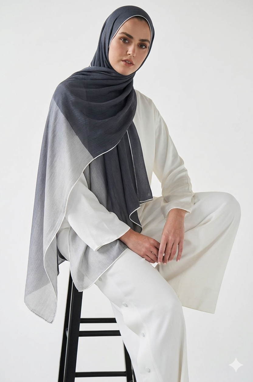 SHADOW-Premium Ombre Cotton-Blend Shailah