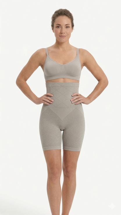SHADOW-High-Waisted Seamless Sculpting Shorts