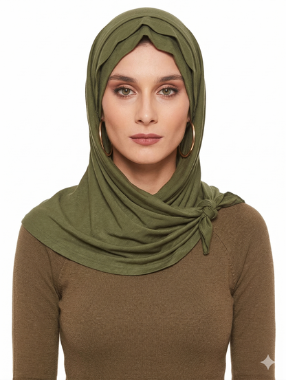 SHADOW Layered Wave Instant Jersey Hijab