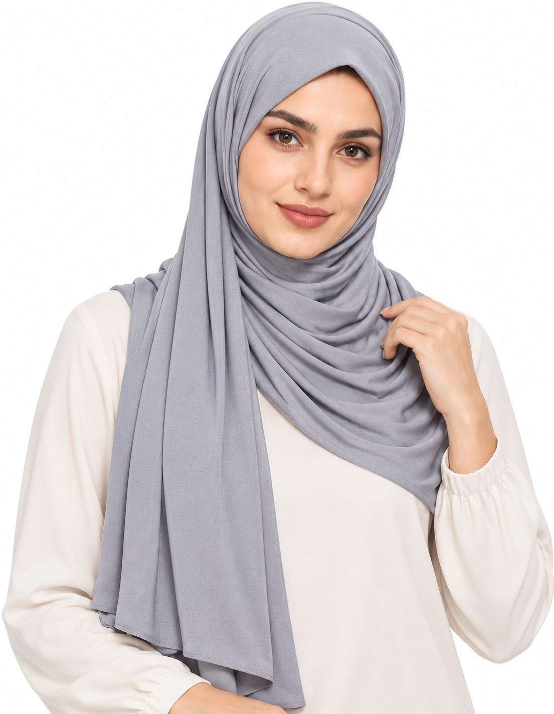 Jersey Stretch Shailah Hijab - Slate Grey