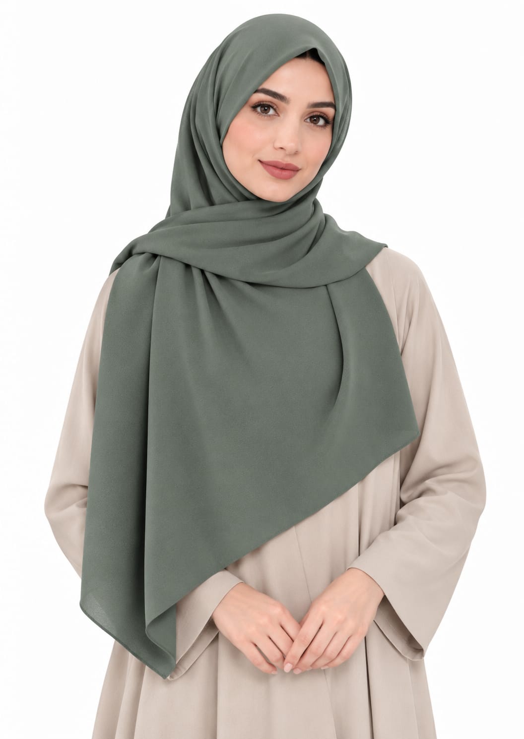 Pearl Bubble Chiffon Shailah - Light Seagreen