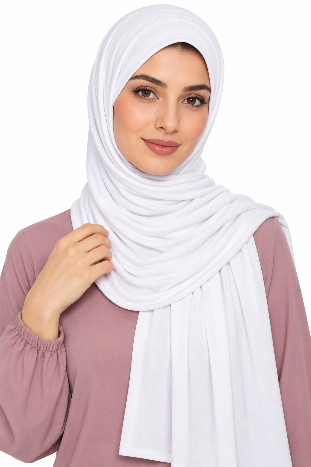 Jersey Stretch Shailah Hijab - White