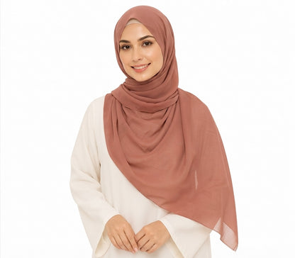Soft-Touch Poly-Cotton Shailah - Burnt Sienna