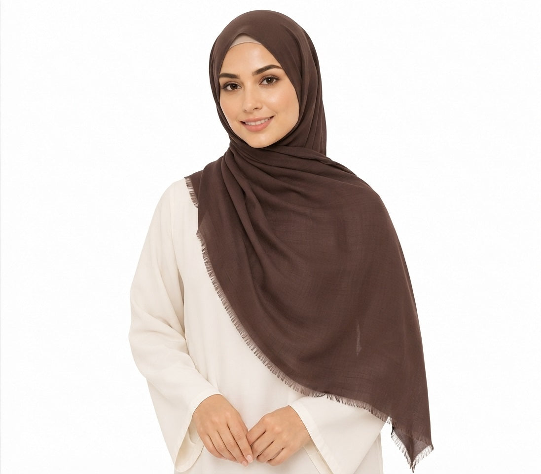 Soft-Touch Poly-Cotton Shailah - Dark Brown