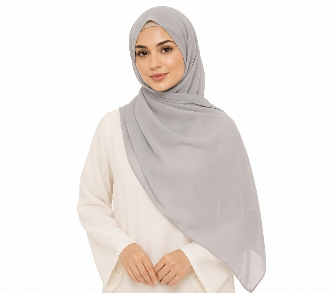 Soft-Touch Poly-Cotton Shailah - Light Grey