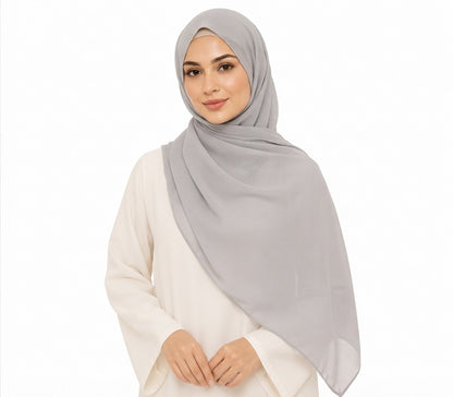 Soft-Touch Poly-Cotton Shailah - Light Grey