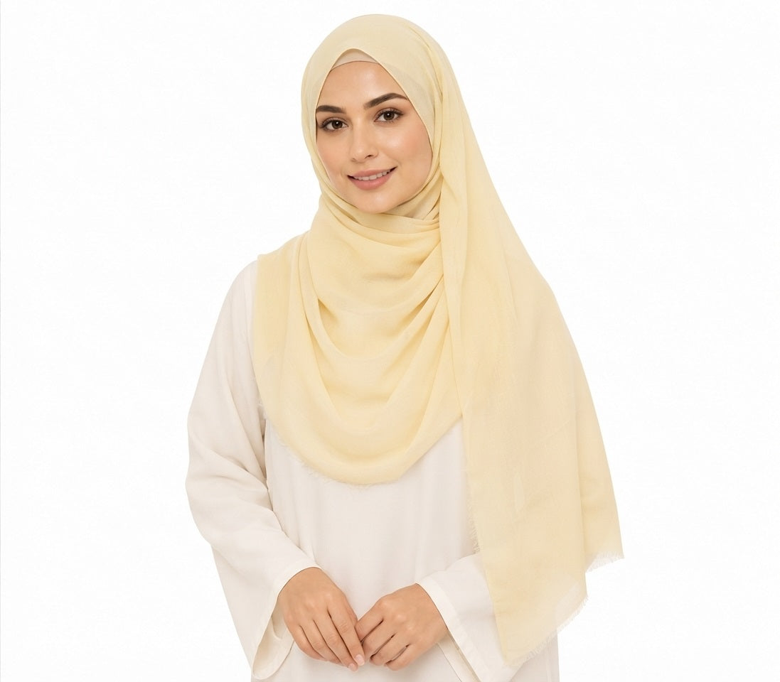 Soft-Touch Poly-Cotton Shailah - Cream