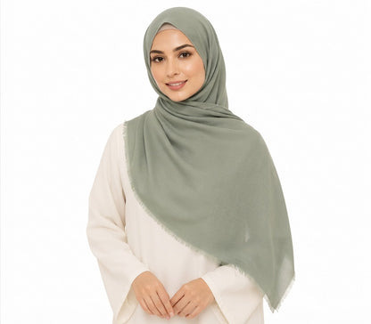 Soft-Touch Poly-Cotton Shailah - Olive Drab
