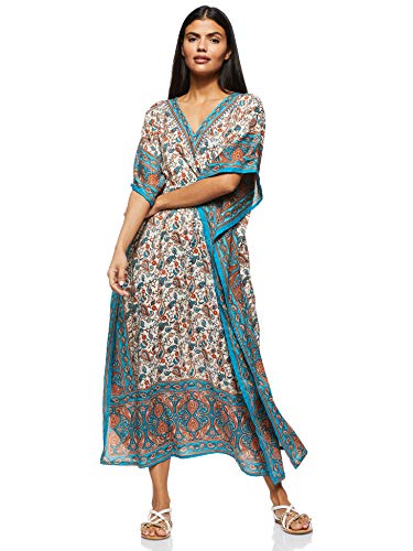 Women's Long Kaftan Ethnic Print Loose Vintage Dress