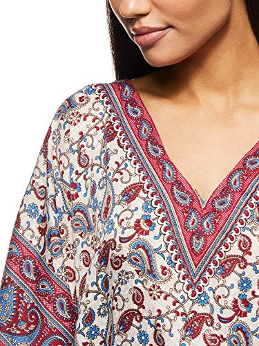 Women's Long Kaftan Ethnic Print Loose Vintage Dress