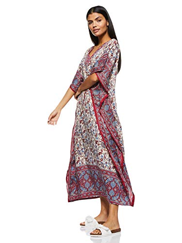 Women's Long Kaftan Ethnic Print Loose Vintage Dress