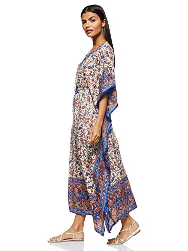 Women's Long Kaftan Ethnic Print Loose Vintage Dress