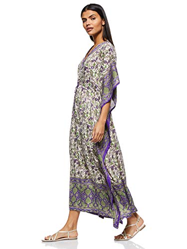 Women's Long Kaftan Ethnic Print Loose Vintage Dress