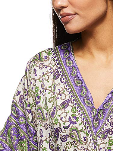 Women's Long Kaftan Ethnic Print Loose Vintage Dress
