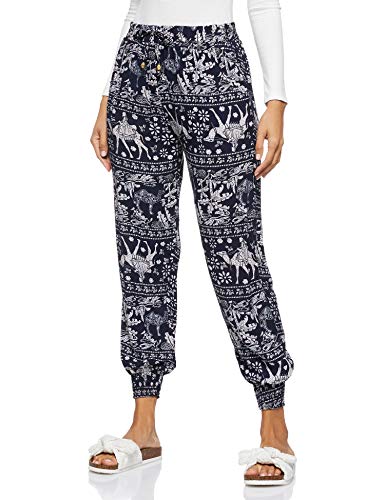 Women's Bohemian Printed Loose Harem Baggy Elasticated Pant