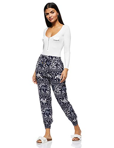 Women's Bohemian Printed Loose Harem Baggy Elasticated Pant