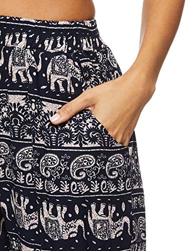 Women's Bohemian Printed Loose Harem Baggy Elasticated Pant