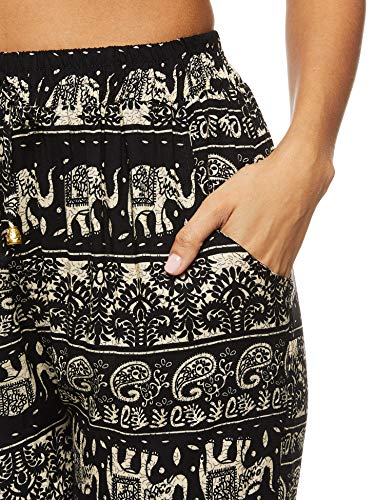Women's Bohemian Printed Loose Harem Baggy Elasticated Pant