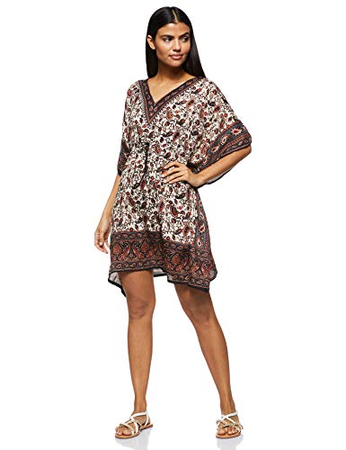 Women's Short Kaftan Ethnic Print Loose Vintage Dress