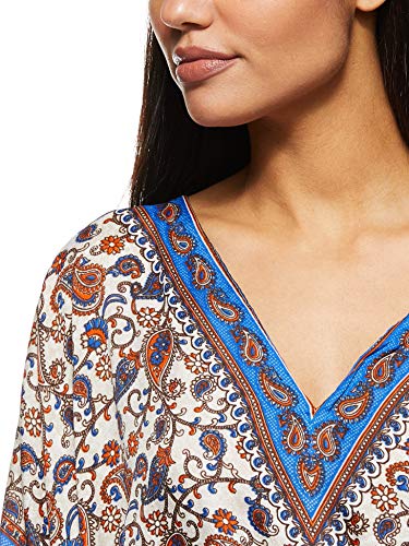 Women's Short Kaftan Ethnic Print Loose Vintage Dress