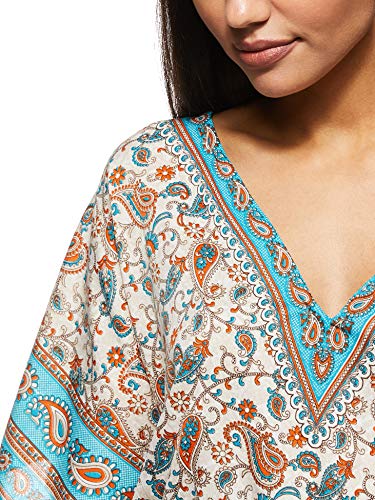 Women's Short Kaftan Ethnic Print Loose Vintage Dress