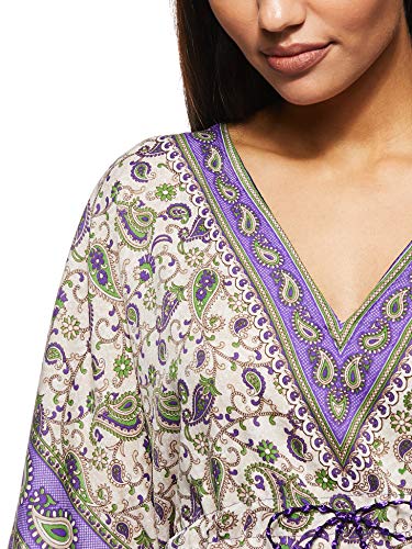 Women's Short Kaftan Ethnic Print Loose Vintage Dress