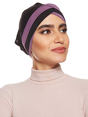 Women's Stretchable Turban Cap With Open Back