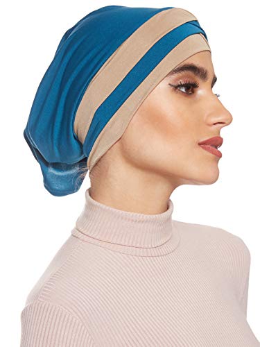 Women's Stretchable Turban Cap With Open Back