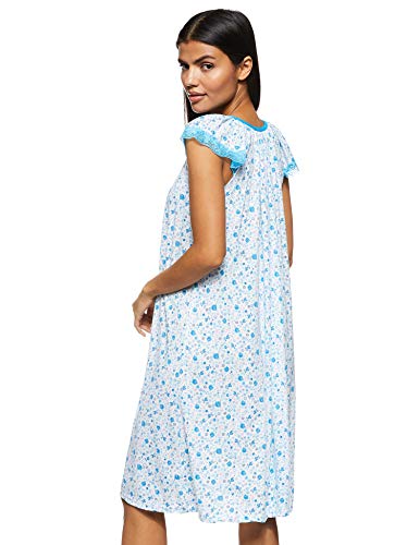 Women's Floral Pattern Short Night Dress Short Sleeve