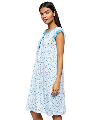 Women's Floral Pattern Short Night Dress Short Sleeve