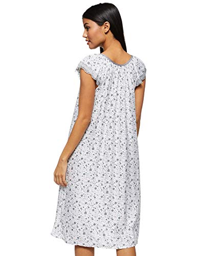 Women's Floral Pattern Short Night Dress Short Sleeve